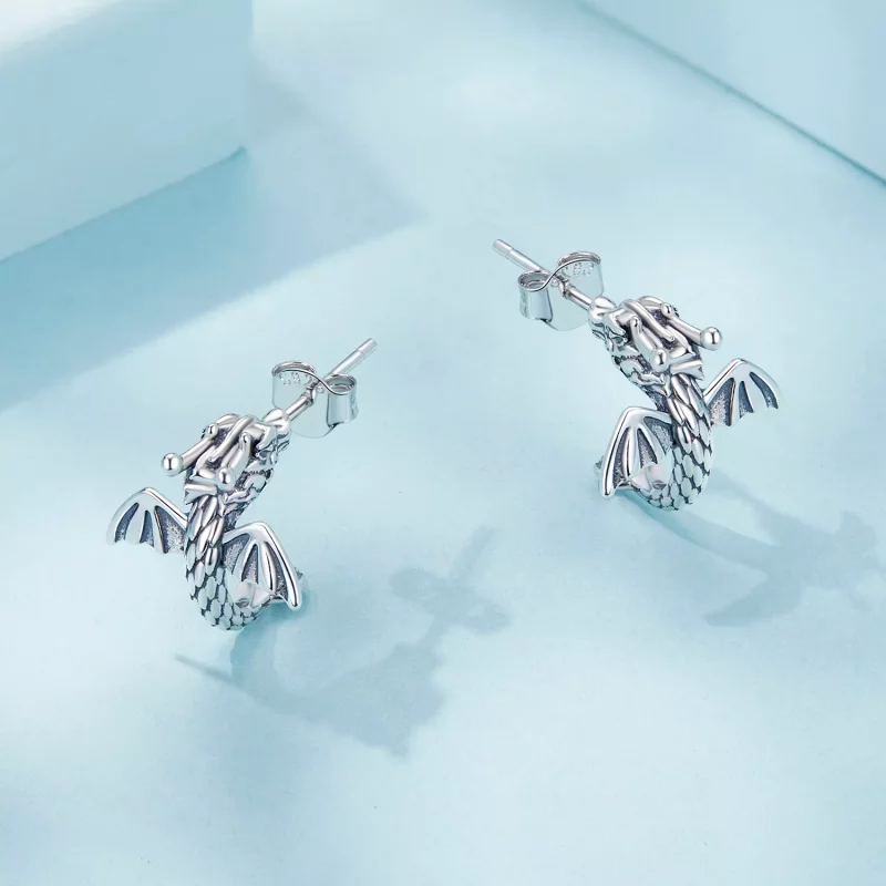 (imagen para) Pendientes Feilong estilo PANDORA - SCE1734 - Ver 3