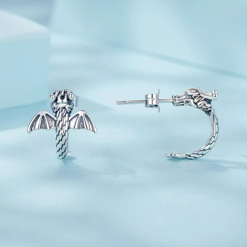 (imagen para) Pendientes Feilong estilo PANDORA - SCE1734 - Ver 4