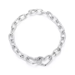 (imagen para) Pulsera de doble corazón estilo PANDORA - BSB172