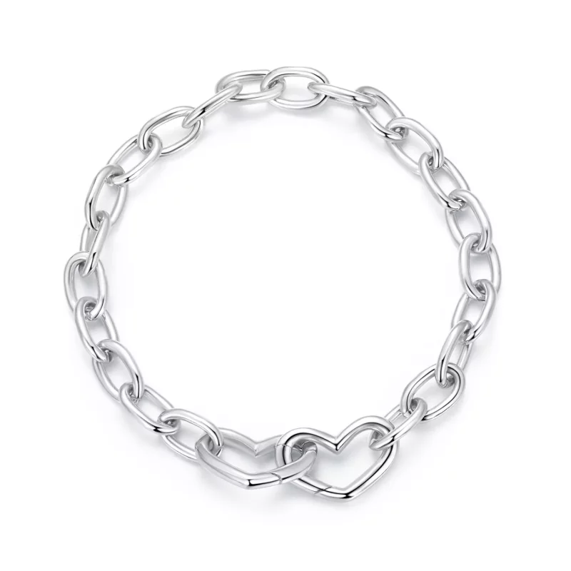 (imagen para) Pulsera de doble corazón estilo PANDORA - BSB172