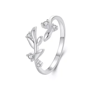 (imagen para) Anillo con forma de hoja estilo PANDORA - BSR562-E