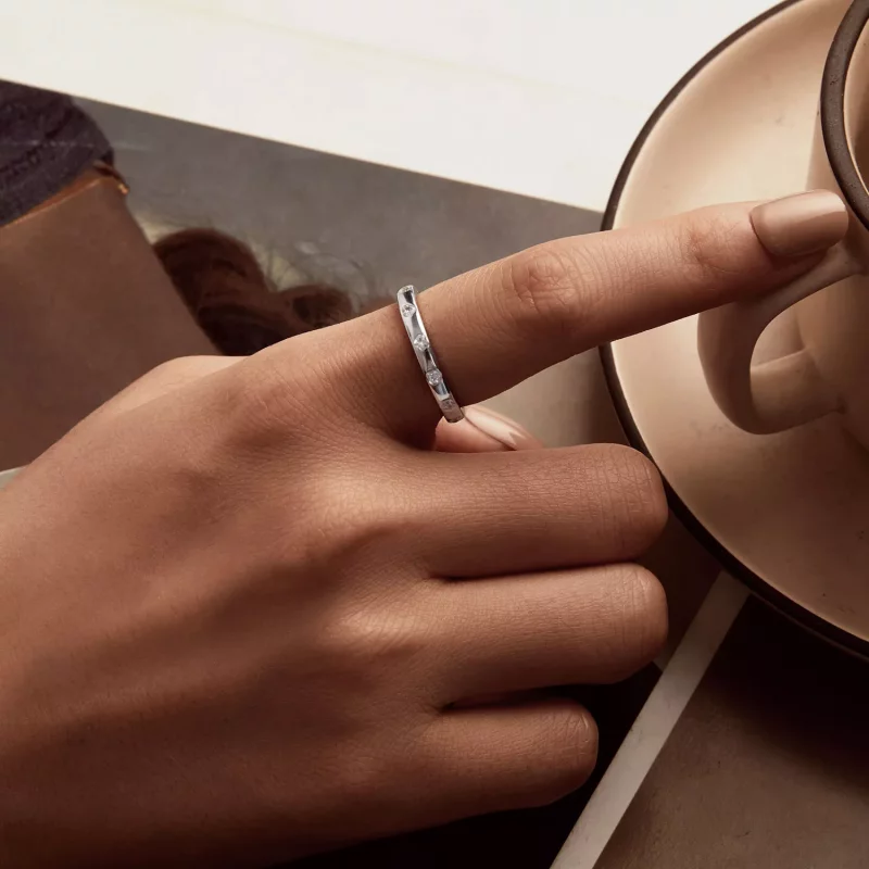 (imagen para) Anillo de bucle infinito con estilo PANDORA Love - BSR561 - Ver 5