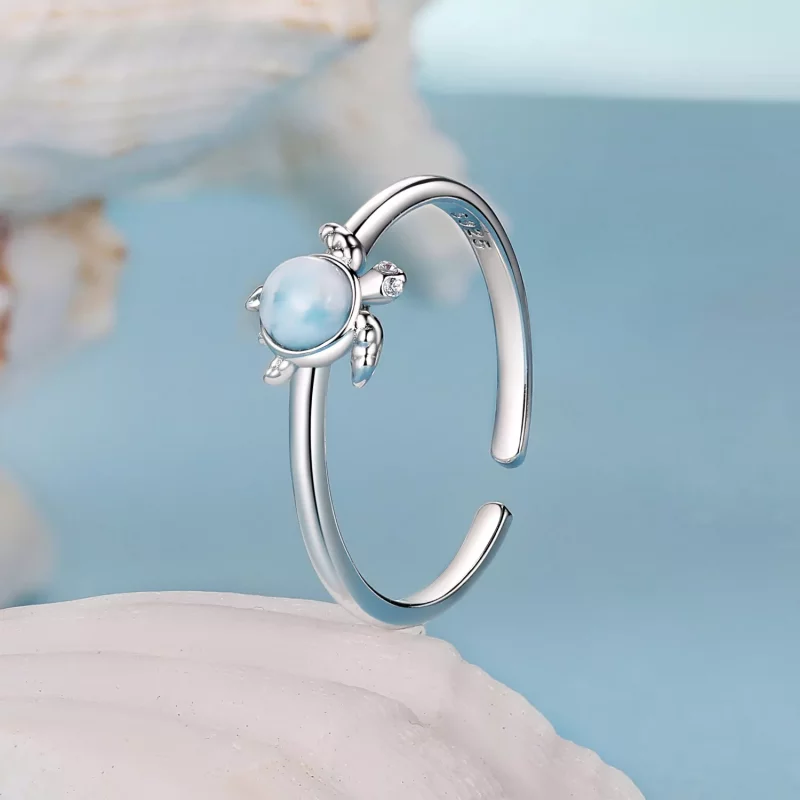 (imagen para) Anillo de tortuga estilo PANDORA - BSR553-E - Ver 2