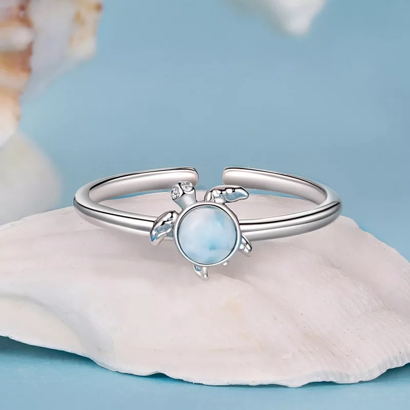 (imagen para) Anillo de tortuga estilo PANDORA - BSR553-E - Ver 3