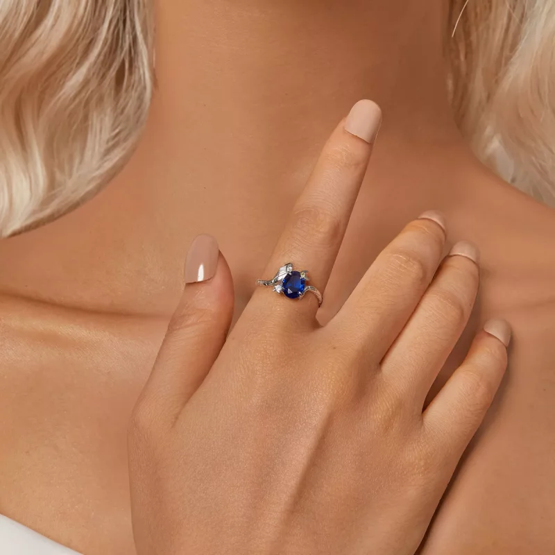 (imagen para) Anillo serpiente con forma de estrella y luna estilo PANDORA - BSR557 - Ver 6