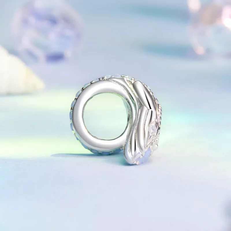 (imagen para) Charm de ballena azul estilo PANDORA - BSC1015 - Ver 3
