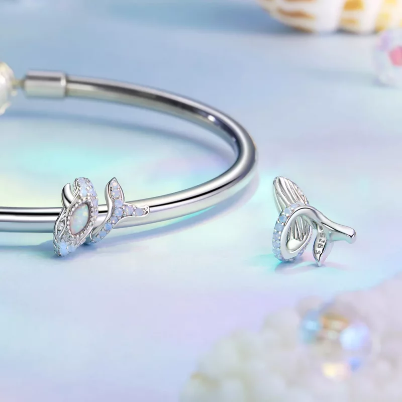 (imagen para) Charm de ballena azul estilo PANDORA - BSC1015 - Ver 4