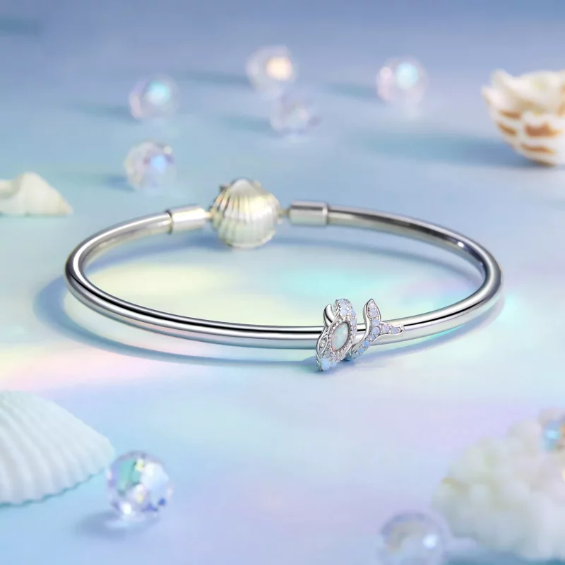 (imagen para) Charm de ballena azul estilo PANDORA - BSC1015 - Ver 5