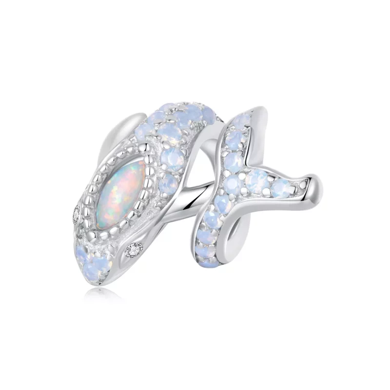 (imagen para) Charm de ballena azul estilo PANDORA - BSC1015