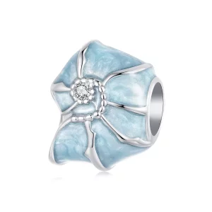 (imagen para) Charm de caracola azul estilo PANDORA - BSC1018