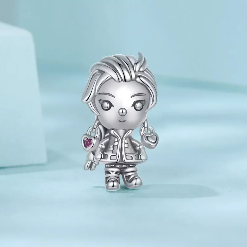 (imagen para) Charm de chica punk estilo PANDORA - SCC2793 - Ver 2