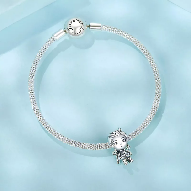 (imagen para) Charm de chica punk estilo PANDORA - SCC2793 - Ver 5