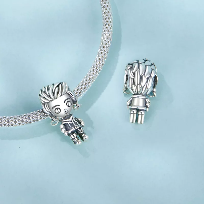 (imagen para) Charm de chico punk estilo PANDORA - SCC2792 - Ver 4