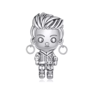 Charm de chico punk estilo PANDORA - SCC2792 (imagen para) Charm de chico punk estilo PANDORA - SCC2792