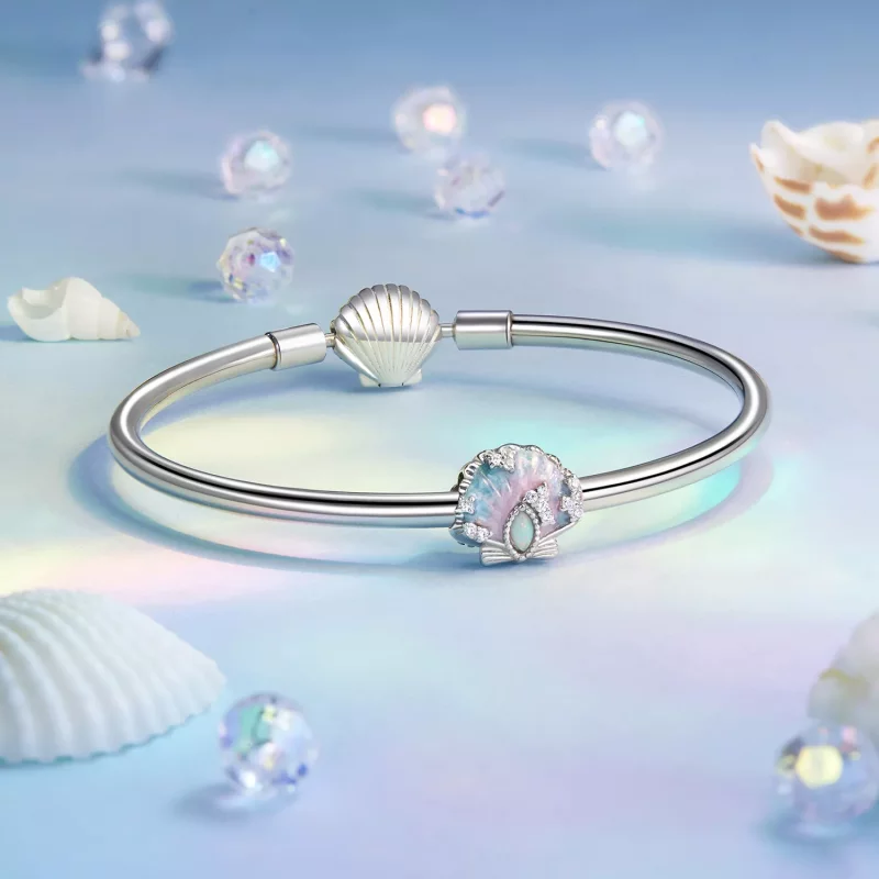(imagen para) Charm de concha de colores estilo fantasía de PANDORA - BSC1017 - Ver 5