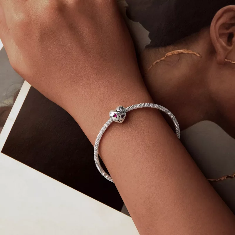 (imagen para) Charm de corazón en forma de rompecabezas estilo PANDORA - SCC2775 - Ver 6