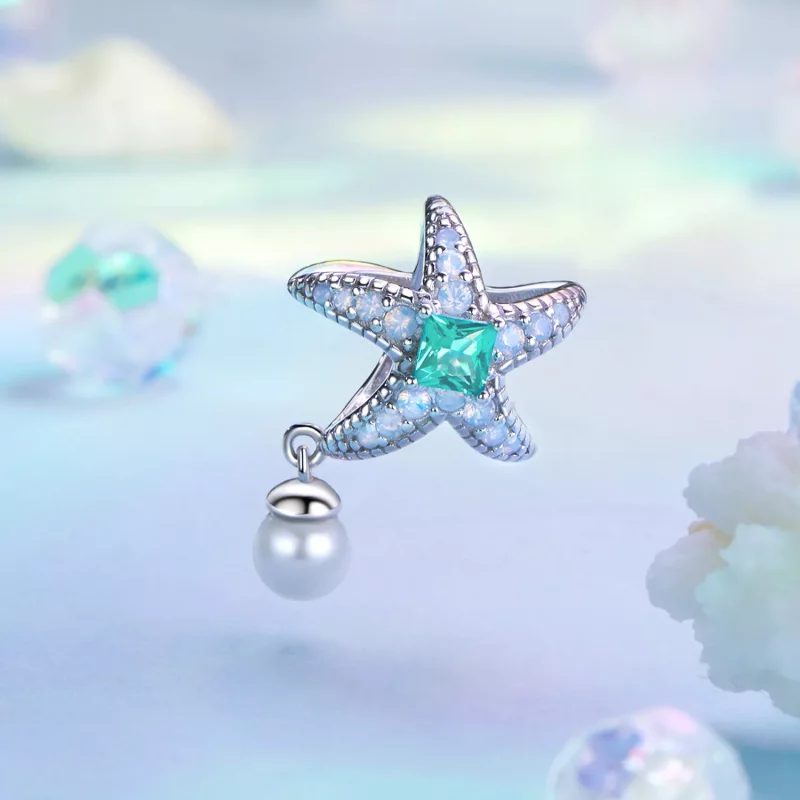 (imagen para) Charm de estrella de mar estilo PANDORA - BSC1014 - Ver 2