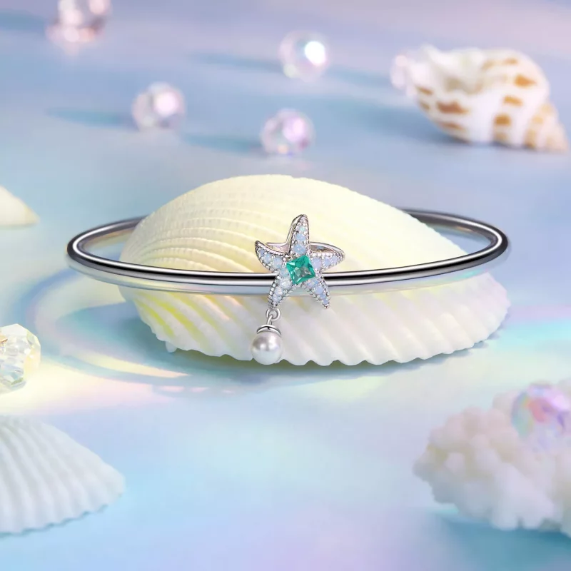 (imagen para) Charm de estrella de mar estilo PANDORA - BSC1014 - Ver 3