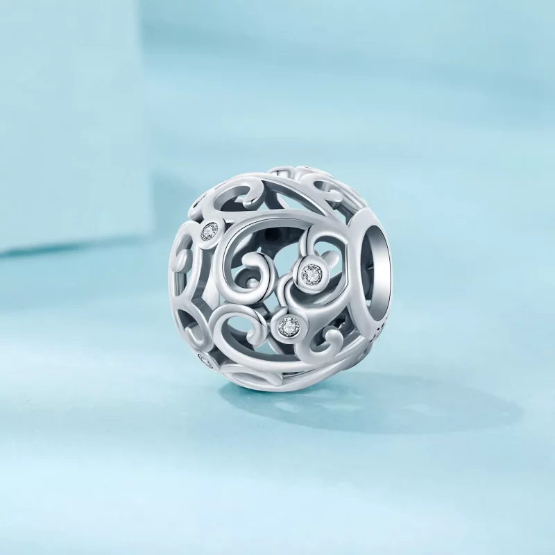 (imagen para) Charm de hierba rizada estilo PANDORA - SCC2785 - Ver 2