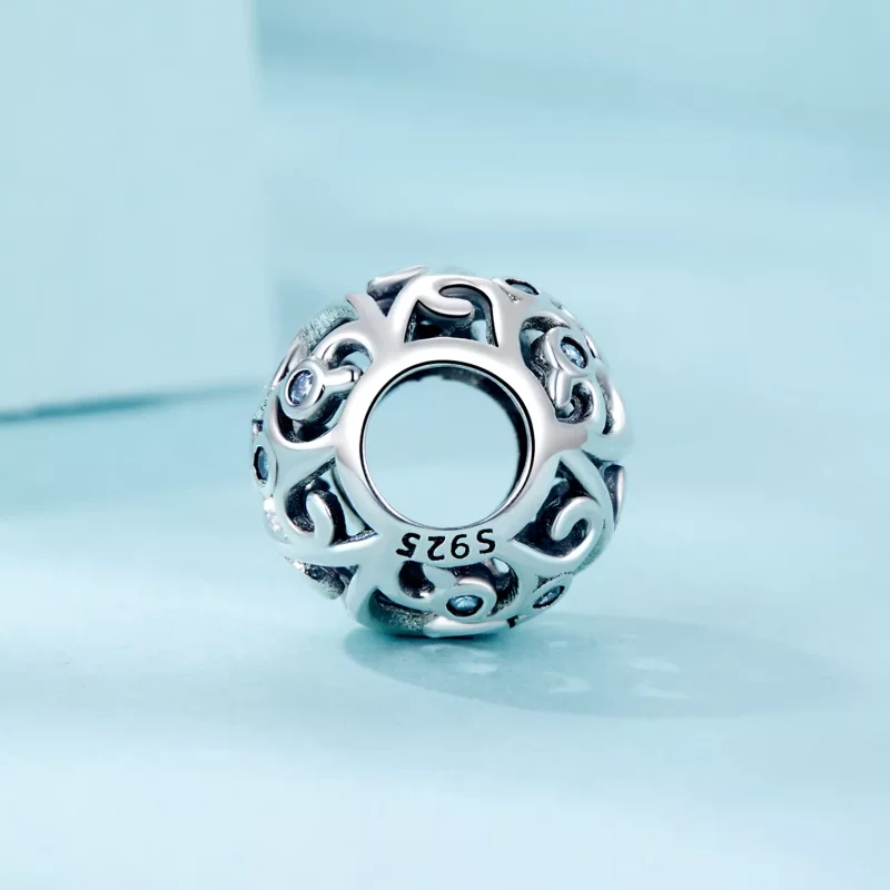(imagen para) Charm de hierba rizada estilo PANDORA - SCC2785 - Ver 3