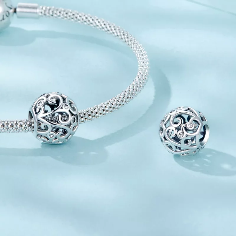 (imagen para) Charm de hierba rizada estilo PANDORA - SCC2785 - Ver 4