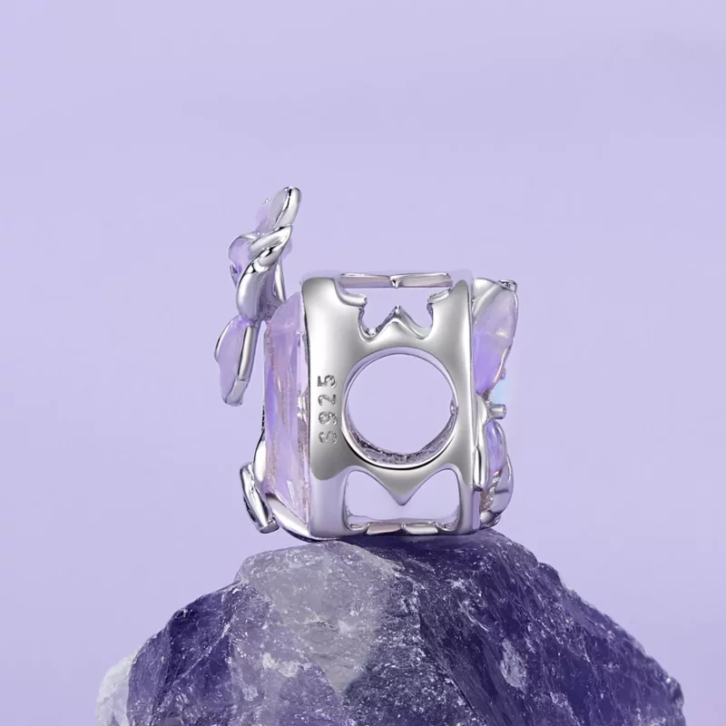 (imagen para) Charm de iris de cristal estilo PANDORA - BSC1032 - Ver 3
