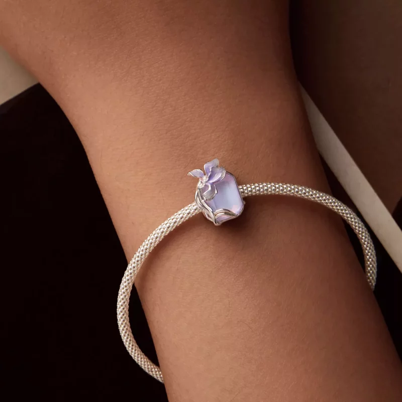 (imagen para) Charm de iris de cristal estilo PANDORA - BSC1032 - Ver 7