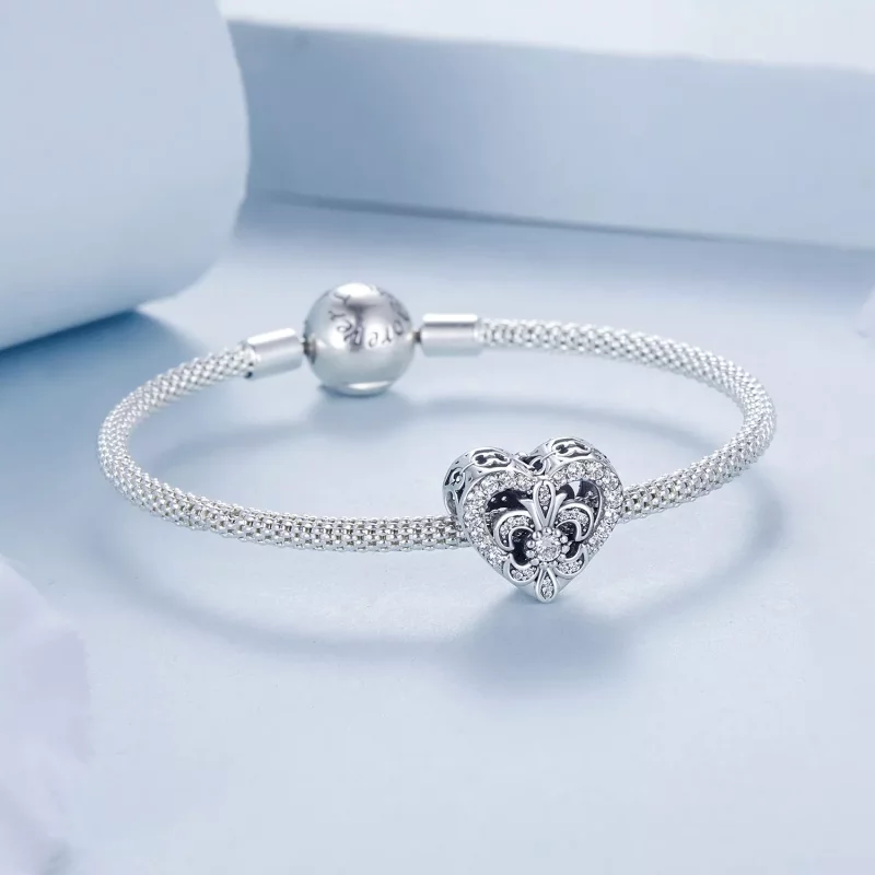 (imagen para) Charm de iris vintage estilo PANDORA - BSC1022 - Ver 5