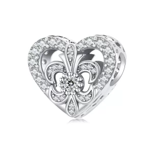 Charm de iris vintage estilo PANDORA - BSC1022 (imagen para) Charm de iris vintage estilo PANDORA - BSC1022