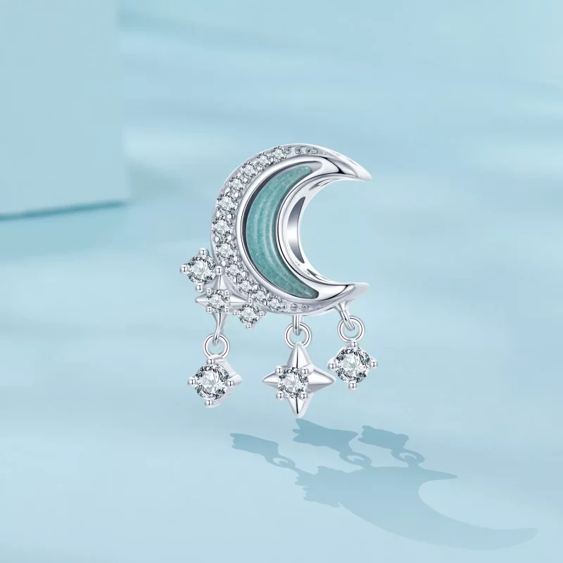 (imagen para) Charm de luz de luna estilo PANDORA - SCC2801 - Ver 2
