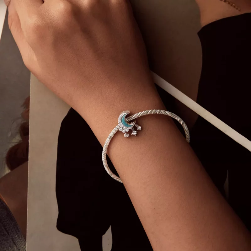 (imagen para) Charm de luz de luna estilo PANDORA - SCC2801 - Ver 7