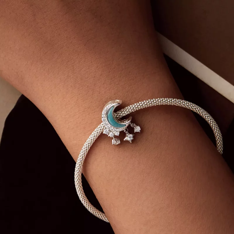 (imagen para) Charm de luz de luna estilo PANDORA - SCC2801 - Ver 9
