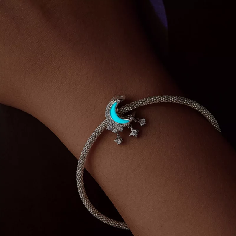 (imagen para) Charm de luz de luna estilo PANDORA - SCC2801 - Ver 10