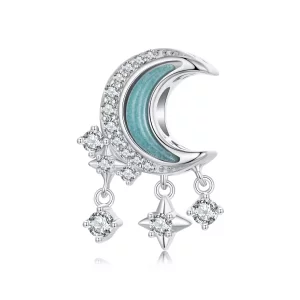 Charm de luz de luna estilo PANDORA - SCC2801 (imagen para) Charm de luz de luna estilo PANDORA - SCC2801