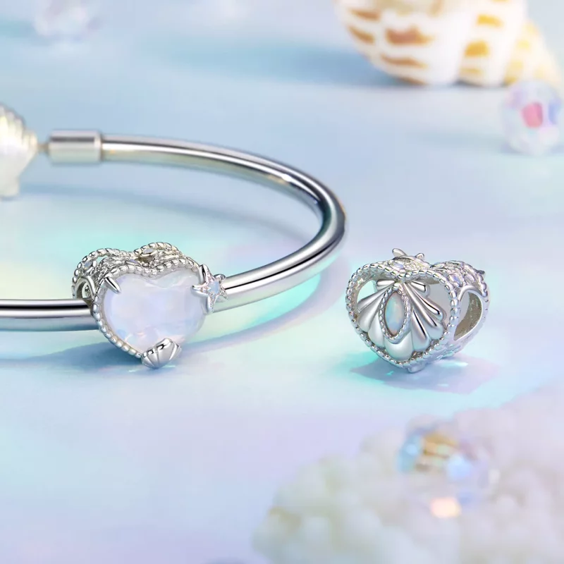 (imagen para) Charm de océano de fantasía estilo PANDORA - BSC1016 - Ver 4