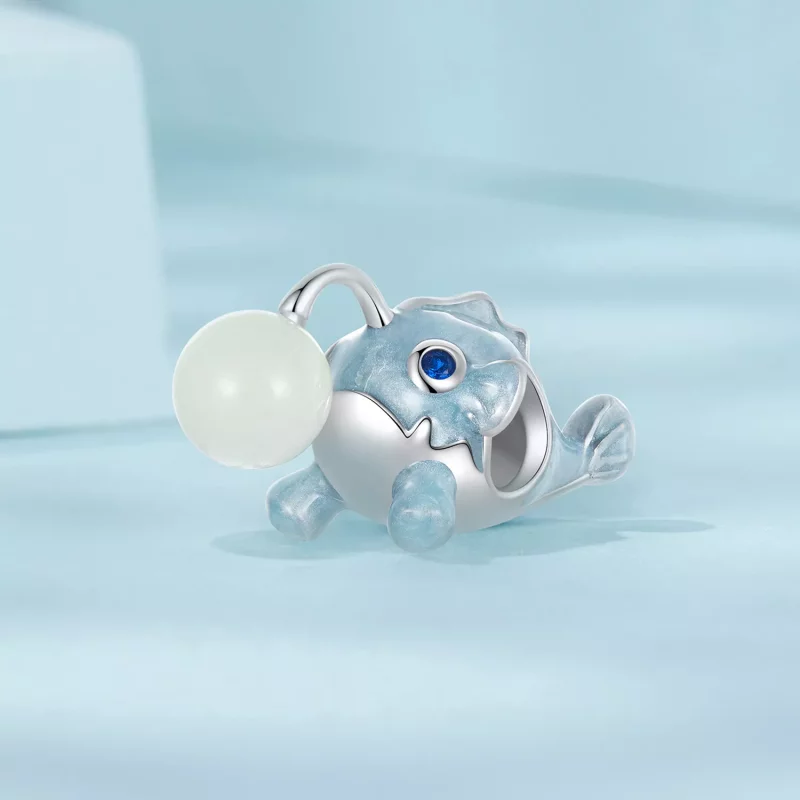 (imagen para) Charm de pez linterna luminosa estilo PANDORA - SCC2795 - Ver 2