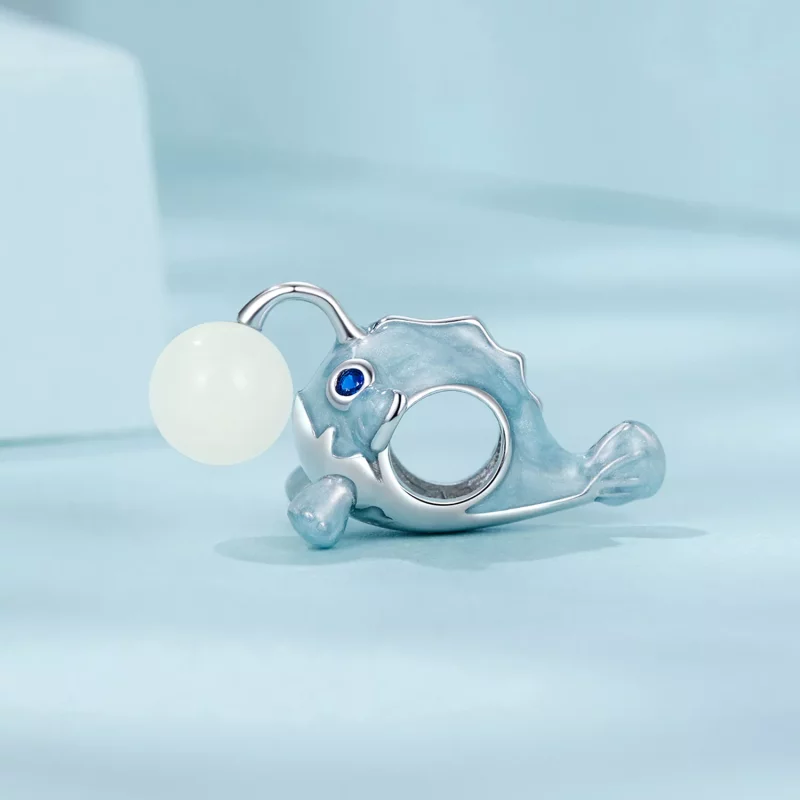 (imagen para) Charm de pez linterna luminosa estilo PANDORA - SCC2795 - Ver 3
