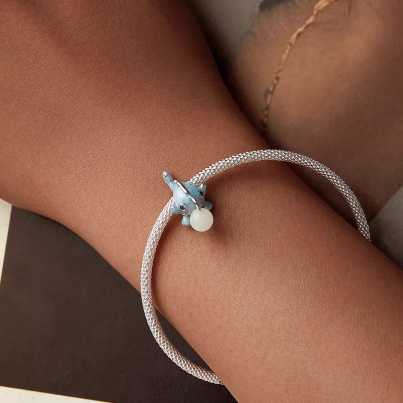 (imagen para) Charm de pez linterna luminosa estilo PANDORA - SCC2795 - Ver 9