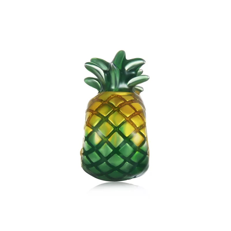 (imagen para) Charm de plata de ley con forma de piña estilo PANDORA - SCC2833