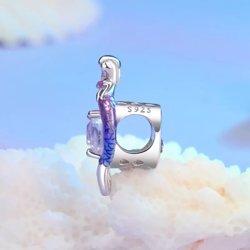 (imagen para) Charm de sirena estilo PANDORA - SCC2769 - Ver 3