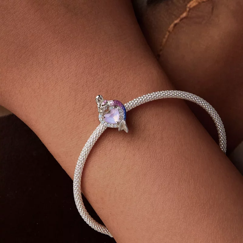 (imagen para) Charm de sirena estilo PANDORA - SCC2769 - Ver 7