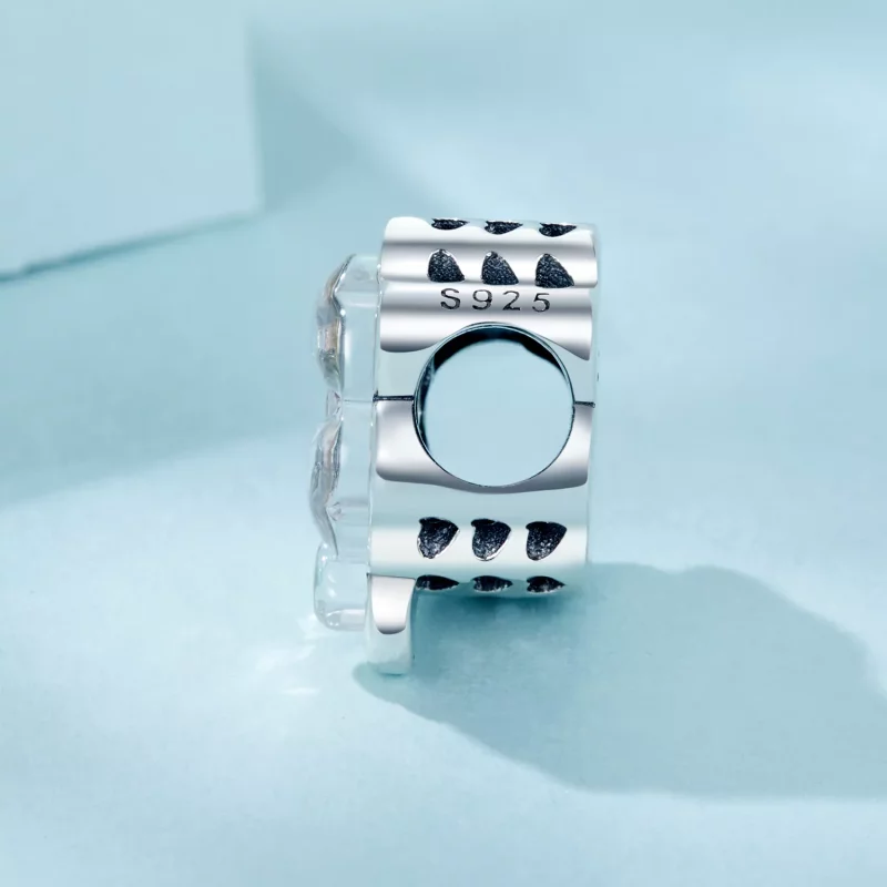 (imagen para) Charm de trébol de cuatro hojas estilo PANDORA - SCC2780 - Ver 3