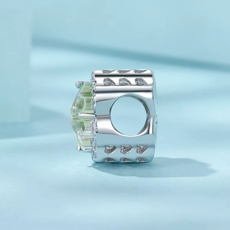 (imagen para) Charm de trébol de cuatro hojas estilo PANDORA - SCC2803 - Ver 3