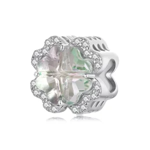 Charm de trébol de cuatro hojas estilo PANDORA - SCC2803 (imagen para) Charm de trébol de cuatro hojas estilo PANDORA - SCC2803
