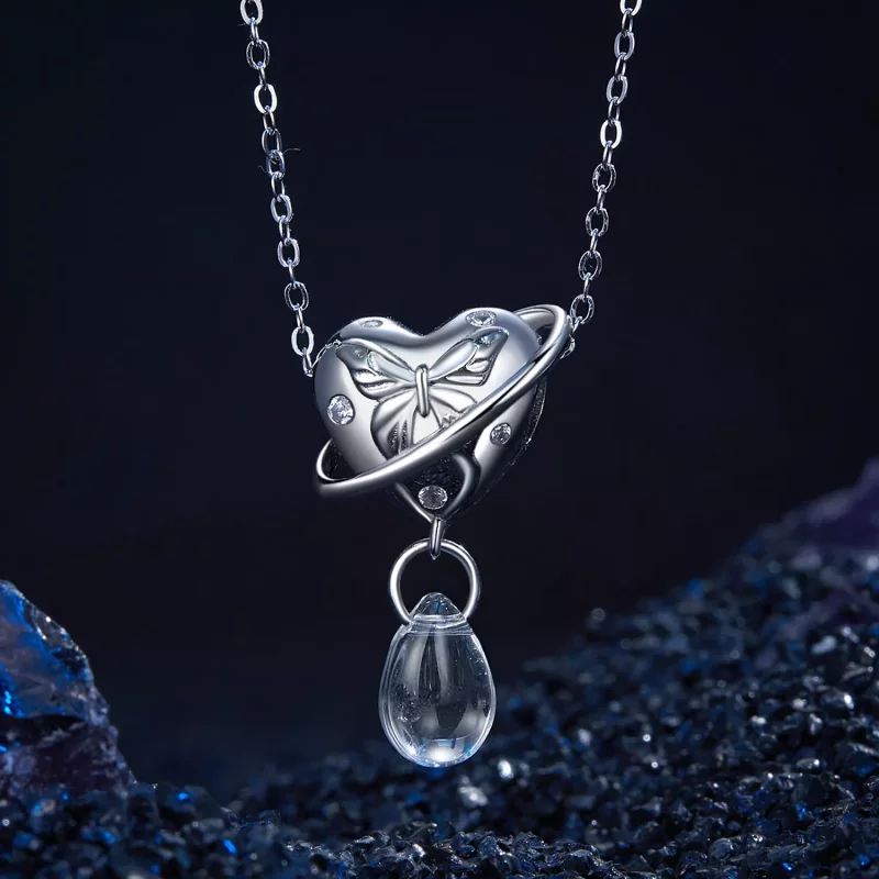 (imagen para) Charm estilo PANDORA Planeta mariposa - SCC2787 - Ver 3