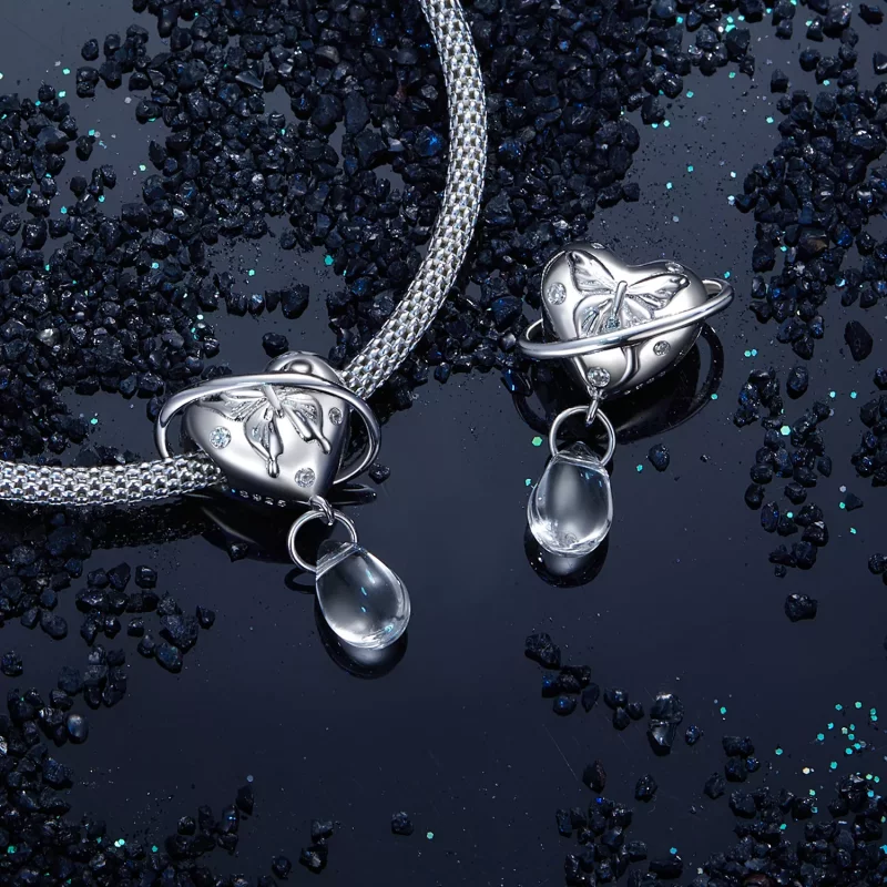 (imagen para) Charm estilo PANDORA Planeta mariposa - SCC2787 - Ver 5
