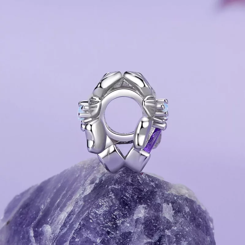 (imagen para) Charm romántico de iris estilo PANDORA - BSC1031 - Ver 3