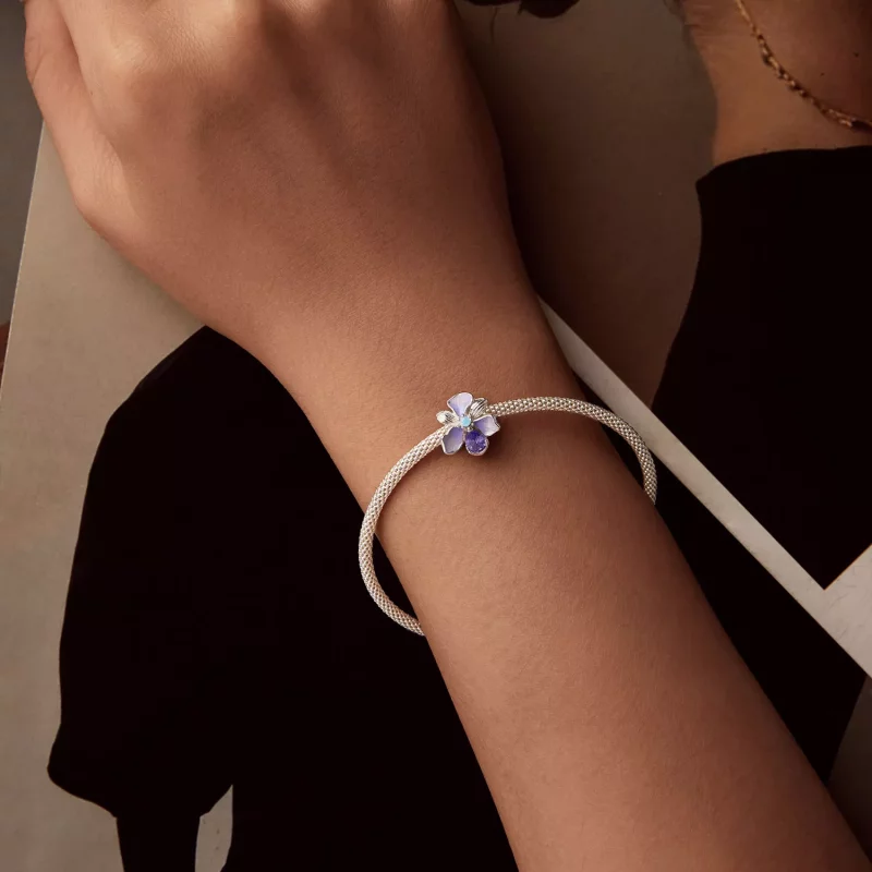 (imagen para) Charm romántico de iris estilo PANDORA - BSC1031 - Ver 6