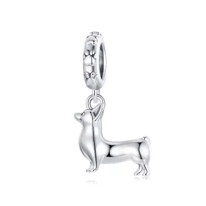 Colgante Corgi estilo PANDORA - SCC2783 (imagen para) Colgante Corgi estilo PANDORA - SCC2783