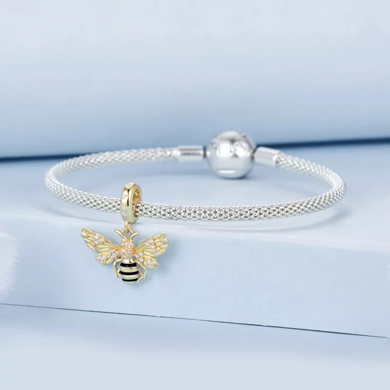 (imagen para) Colgante de abeja estilo PANDORA - BSC1035 - Ver 3